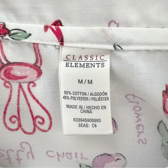 Vintage Classic Elements Garden Print Nightgown Housecoat - Picture 8 of 11